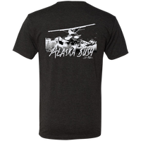 Premium Men's Triblend T-Shirt - Alaska Bush Front and back