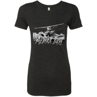 Premium Fitted Ladies' Triblend T-Shirt - Alaska Bush Grey Logo