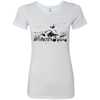 Premium Fitted Ladies' Triblend T-Shirt - Alaska Bush White Logo